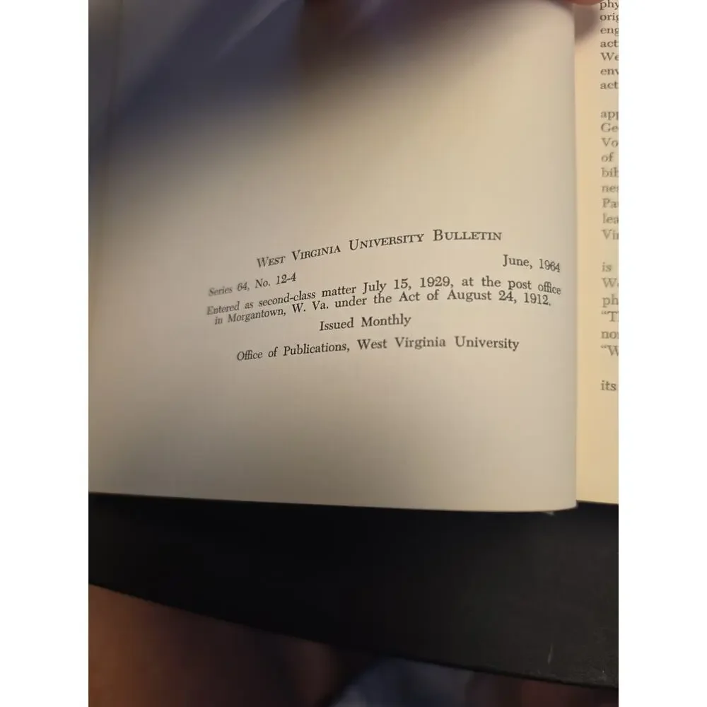 1964 First Ed WEST VIRGINIA GEOLOGY ARCHEOLOGY PEDOLOGY Signed John Clendening